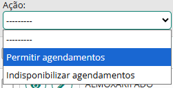 Campo Ação para Edição em Lote
