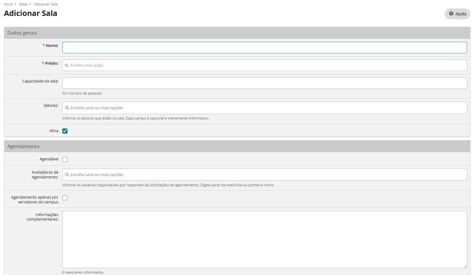 Formulário - Campos Obrigatórios