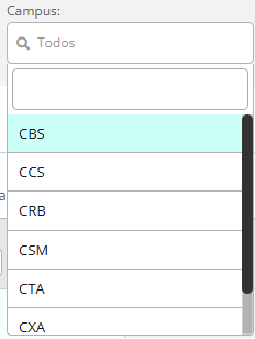 Filtro por campus