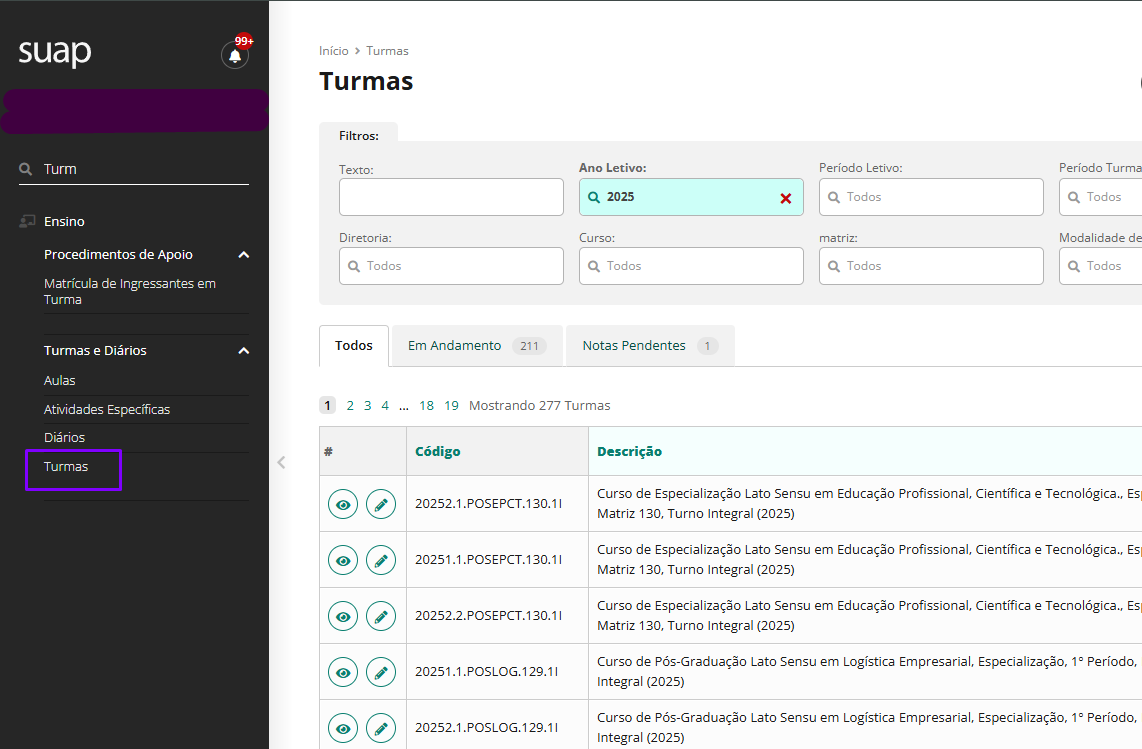 Turmas